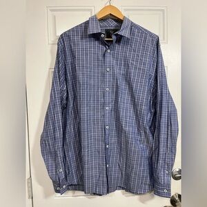 2/$30 Maker & Company Blue Plaid Long Sleeve Button-Up Shirt Men’s XL